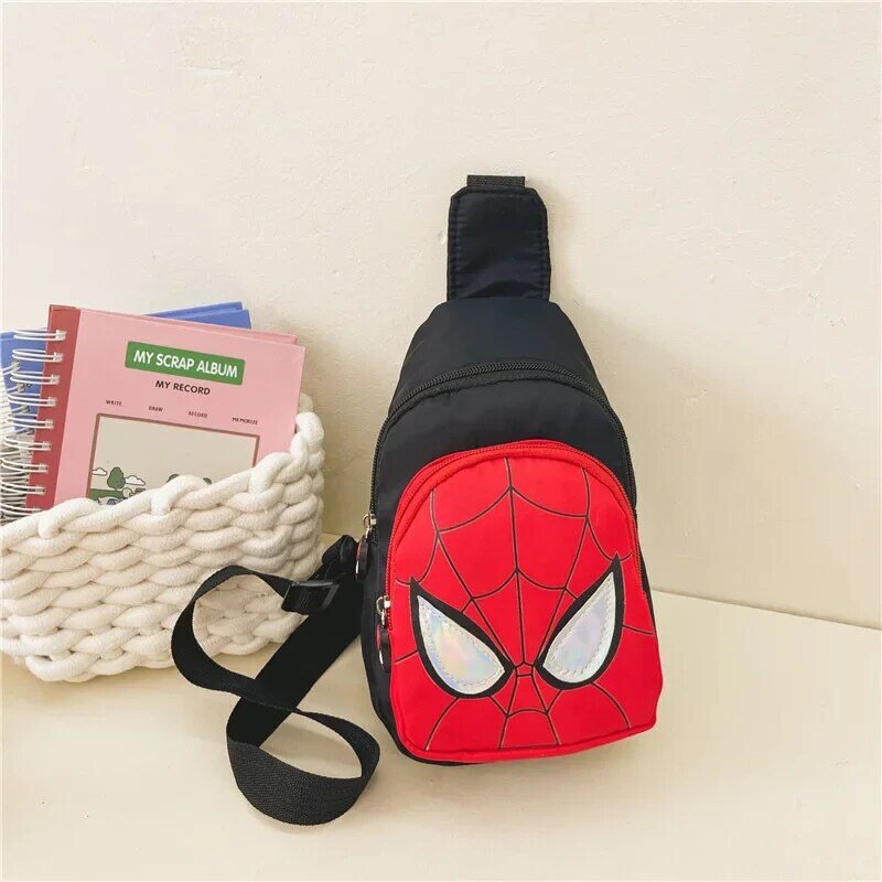 Disney Marvel Cartoon Children's Shoulder Bags Anime Spiderman Frozen 2 High Capacity Chest Bag Unisex Messenger Bag Kids Gifts