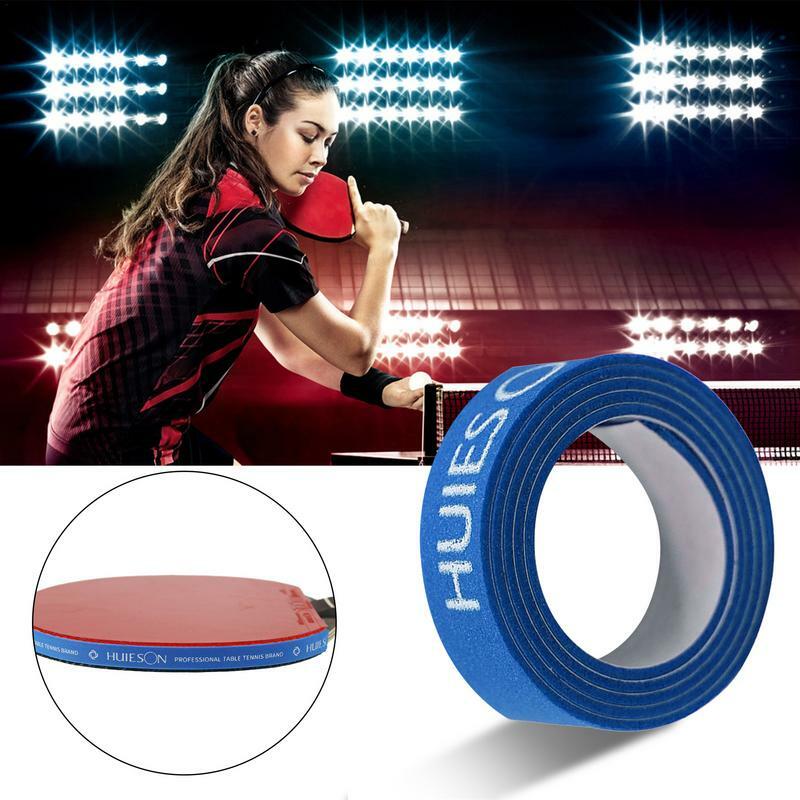 Table Tennis Edge Tape Sponge Ping-Pong Racket Bat Side Protect Tapes Replacement (Red/Black/Blue) Racket Side Protector