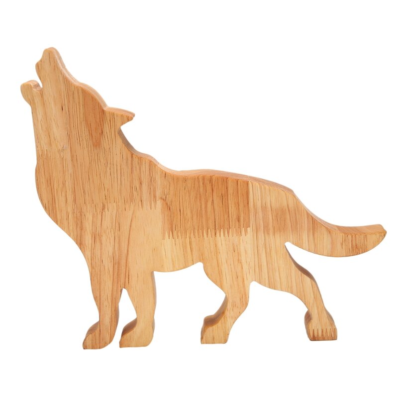 창의적인 만화 소나무 늑대 돼지 저금통, 투명 장식 공예품, 선물 장식, 33x13cm