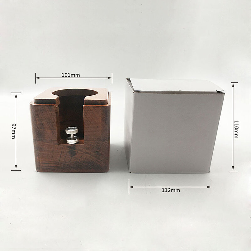 Coffee Tamper Holder Handle Stand Walnut Espresso Distributor Mat Rack 51mm 53mm 58mm Coffee Maker Tool Accessories