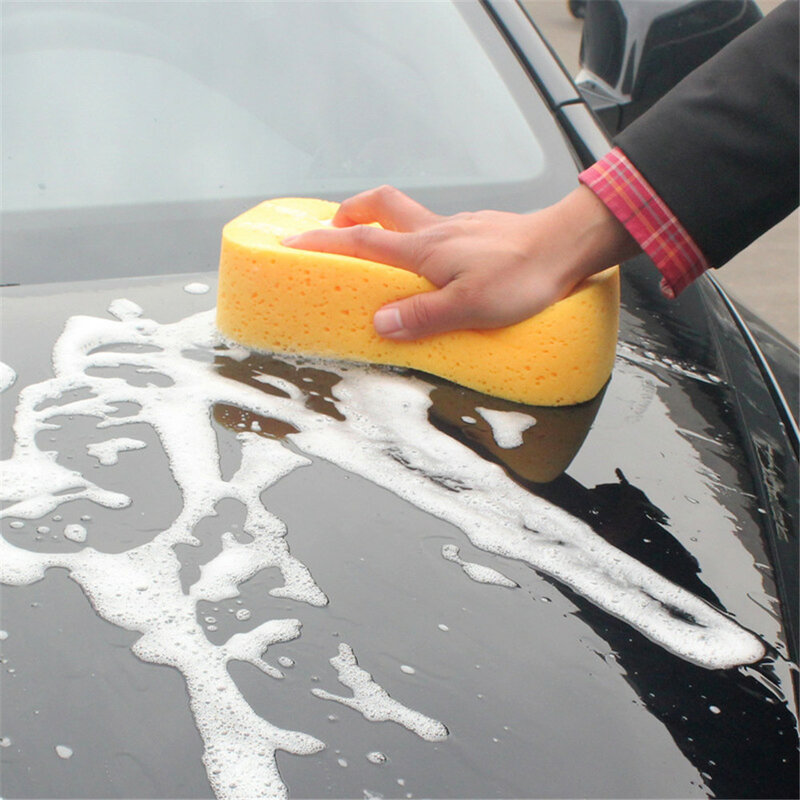 Car Wash Sponge Block, Suprimentos de limpeza da motocicleta, escova grande tamanho esponja, espanando, cor aleatória, ferramentas de limpeza do carro, 1 pc, 2pcs