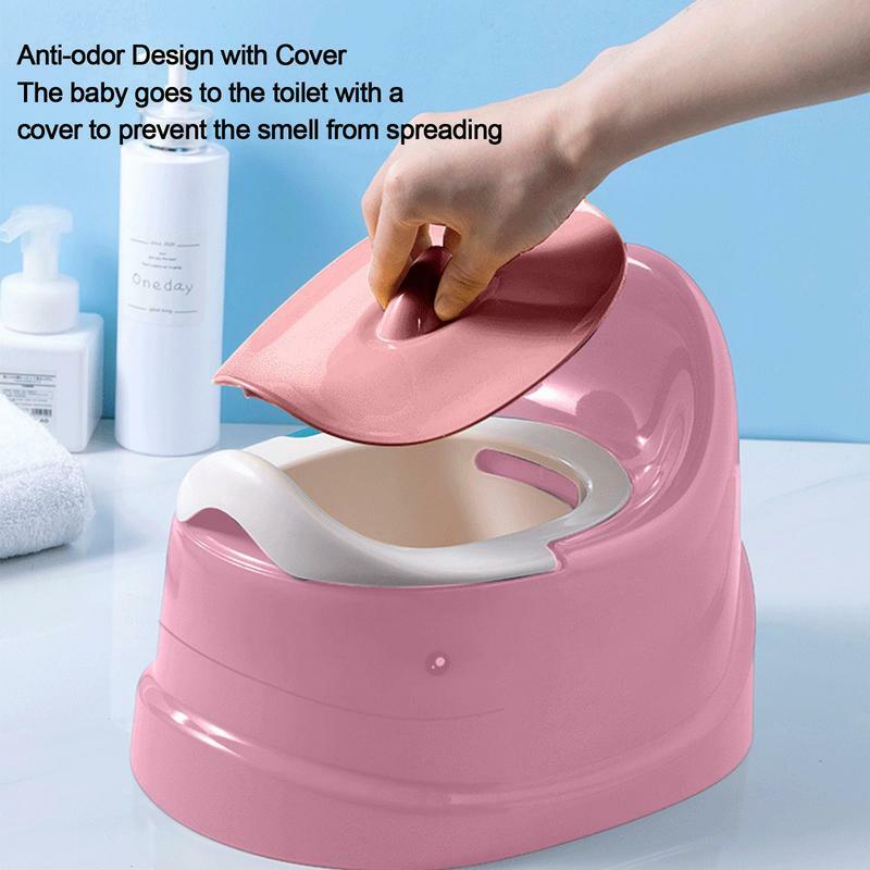Kursi pispot bayi, Toilet latihan Toilet anak perempuan anti Slip untuk anak-anak balita anak laki-laki anak perempuan Oval stabil dan aman