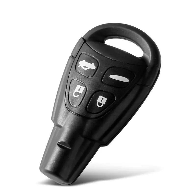 EllYYOU-Coque de clé de voiture à distance pour Saab 9-3, 9-5, 93, 2003-2007, 4 boutons, lame non coupée, carte à puce, porte-clés sans clé
