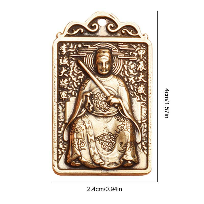 Amulette de fortune de style chinois, cartes Isman soignées, porte-clés, carte Feng Shui, porter chance, ornements, cartes de protection, 2024