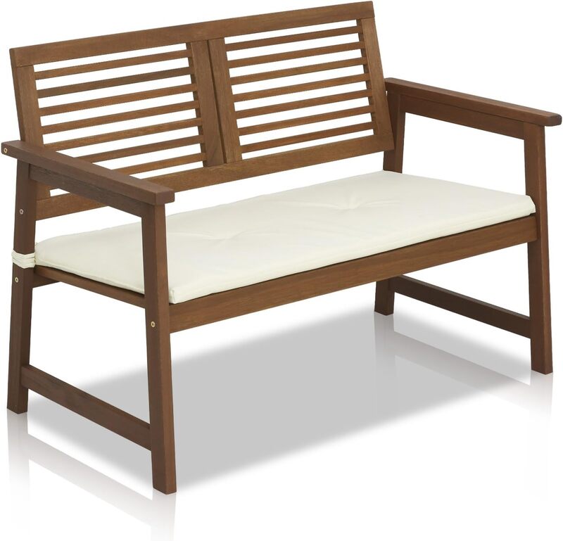 Furinno FG161167 Tioman наружная скамейка из твердой древесины в тиковом масле, натуральная