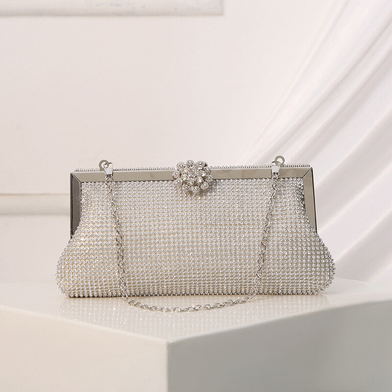 Tas Malam Wanita mewah dengan berlian imitasi desain Vintage untuk wanita tas Clutch wanita dompet pesta tas pernikahan dompet wanita