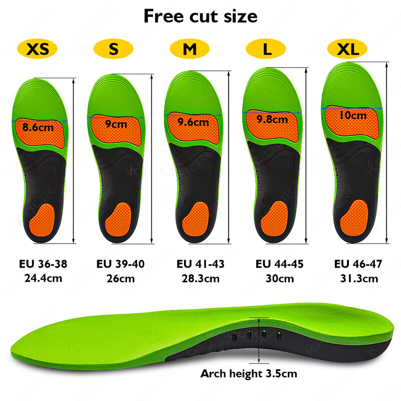 Flat Feet Arch Support X/O Legs Flat Foot Health Shoes Soles Pad Insoles Orthotic Insole for Plantar Fasciitis Orthopedic Unisex