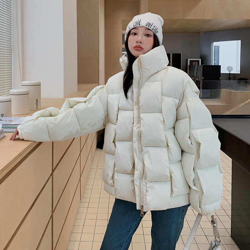 2023 New Snow Wear cappotto donna Parka piumino di cotone caldo femminile Casual allentato giacche invernali imbottito piumino Parka capispalla