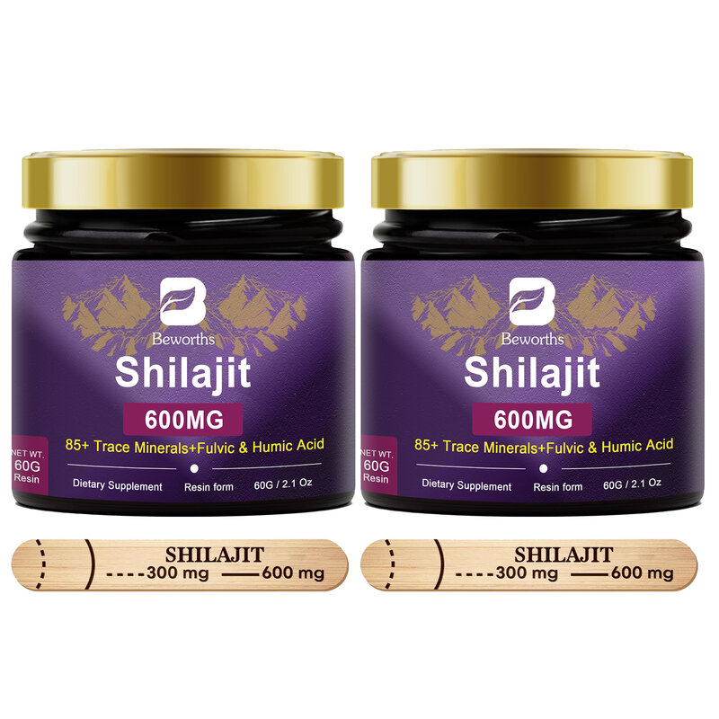 SHILAJIT pasta Original de Shilajits del Himalaya, suplementos minerales puros, energía energética para hombres y mujeres, 60g