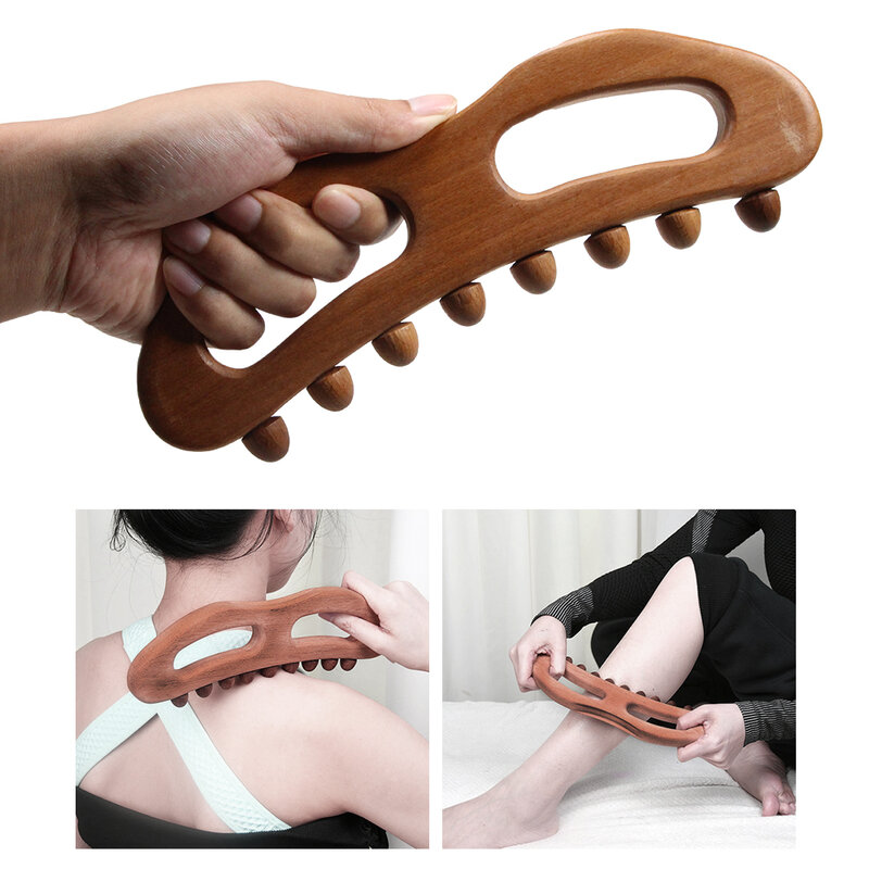 1Pc Guasha Wood Stick Massage Tool Mountable Massage Stick for Body Lymphatic Drainage Massager Sculpting Tools for Wood Therapy