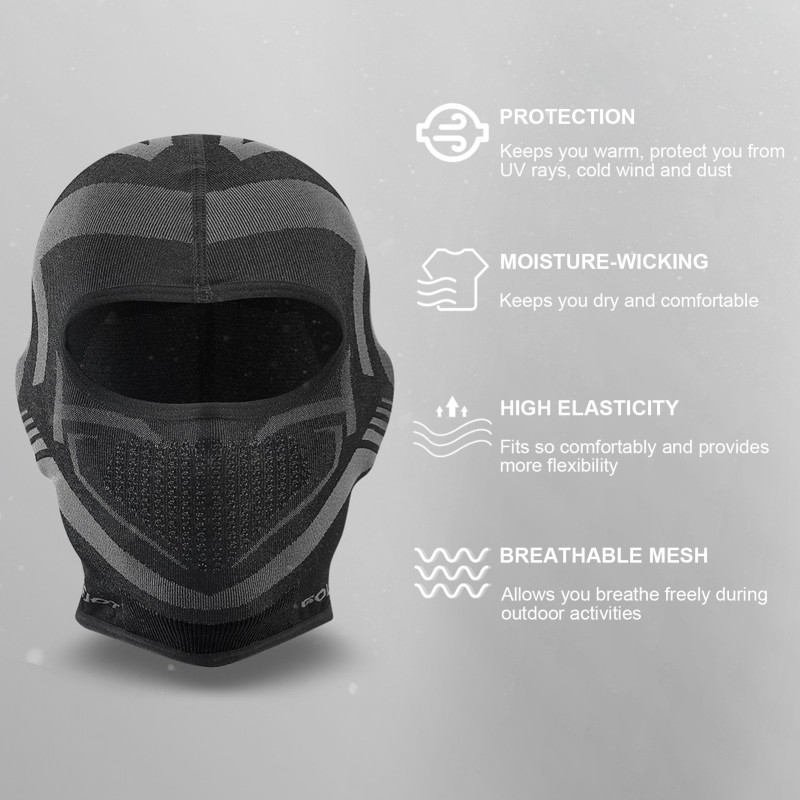 Breathable Headgear Motorcycle Balaclava Summer Windproof Sunscreen Cycling Sports Full Face Mask Soft Headgear for Men Women