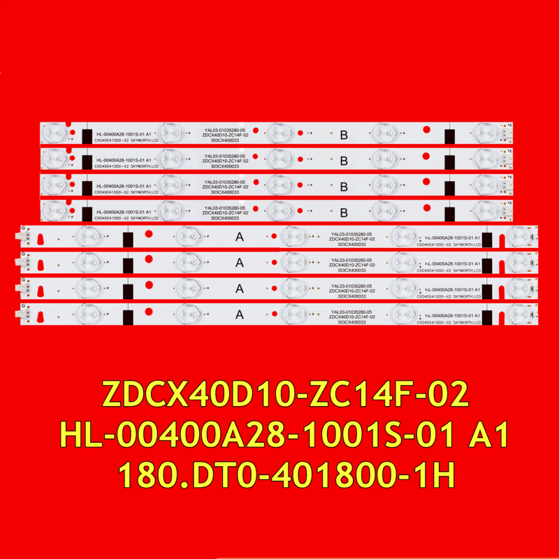Strip LED untuk LE-4329 LT-40E560 MTV-4025LT2 RLDED4016A-E SN040LD12AT071-S2F ZDCX40D10-ZC14F-02 HL-00400A28-1001S-01 A1