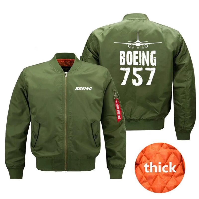 Jaqueta de bombardeiro aviador masculina, Boeing 757 Pilots, Ma1, primavera, outono, inverno, novo, 2021
