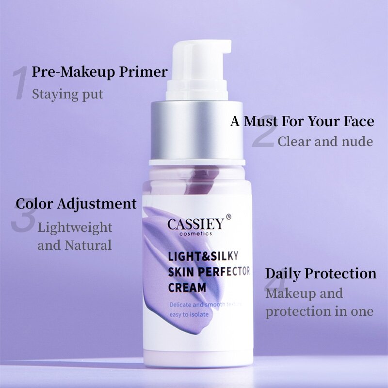 Fond de teint liquide professionnel pour le visage, crème anti-cernes à couverture complète, hydratant, contrôle de l'huile, base éclaircissante, maquillage
