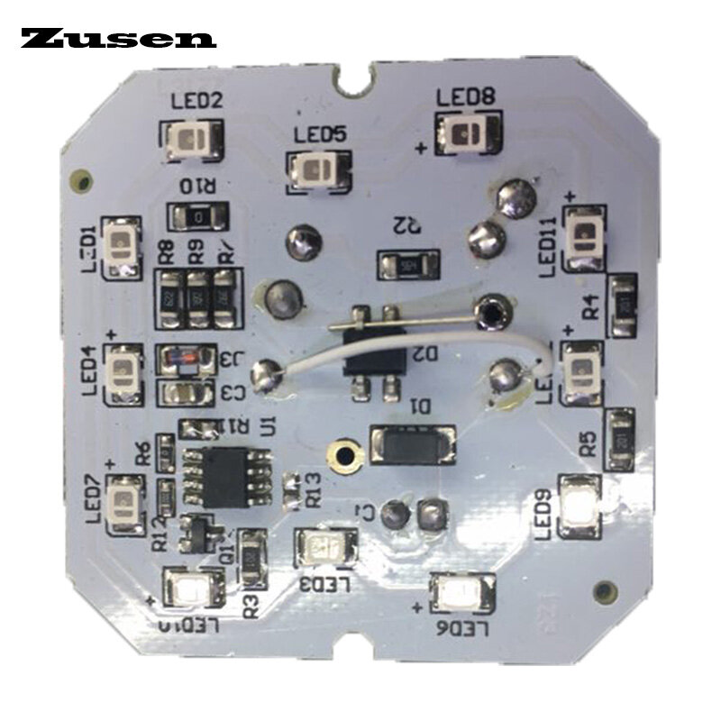 Zusen TB35-R 적색 보안 경보 스트로브 신호등, 경고 LED 램프, 소형 깜박이 조명, 12V, 24V, 110V, 220V