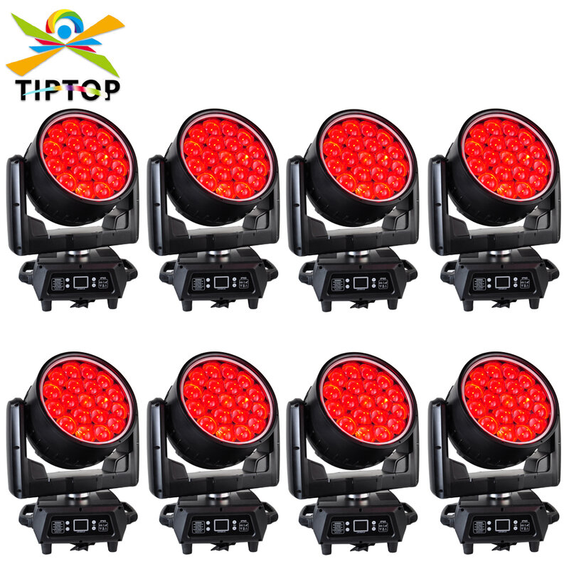 Outdoor 8Xlot Free Shipping Pro DJ Disco Stage Effect Light 19x40W RGBW Zoom LED Moving Bee Eyes Head Light