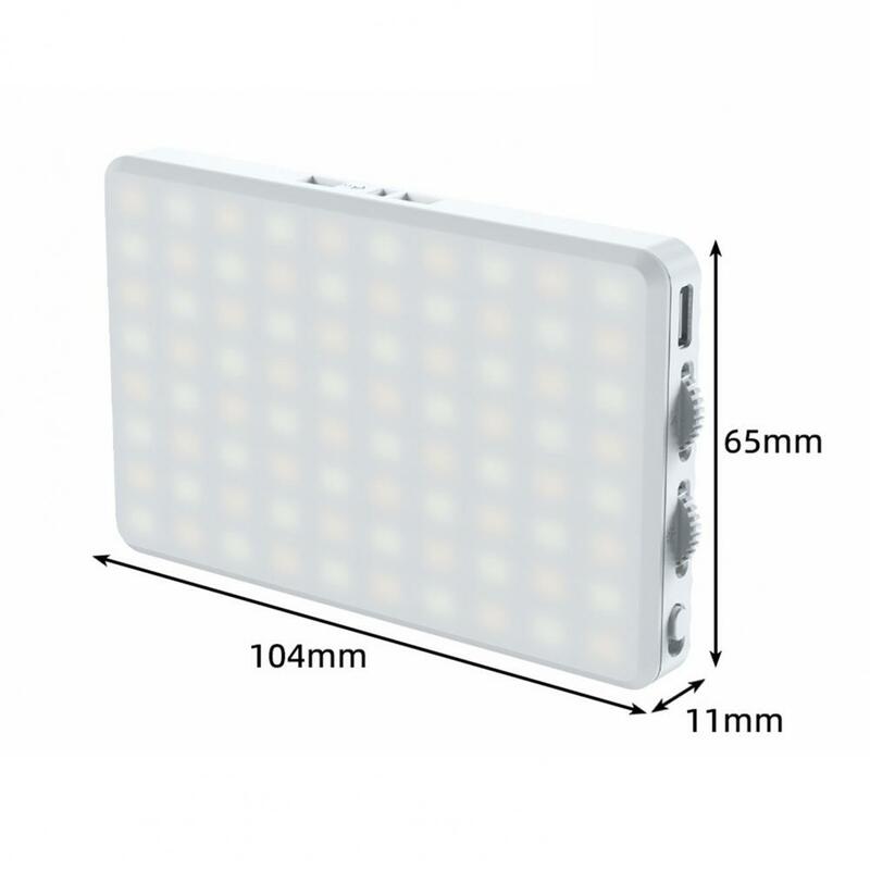 クリップ付き充電式LED自撮りライト、調光可能、フリッカーフリー、ビデオフィル、メイクアップランプ、ポケット