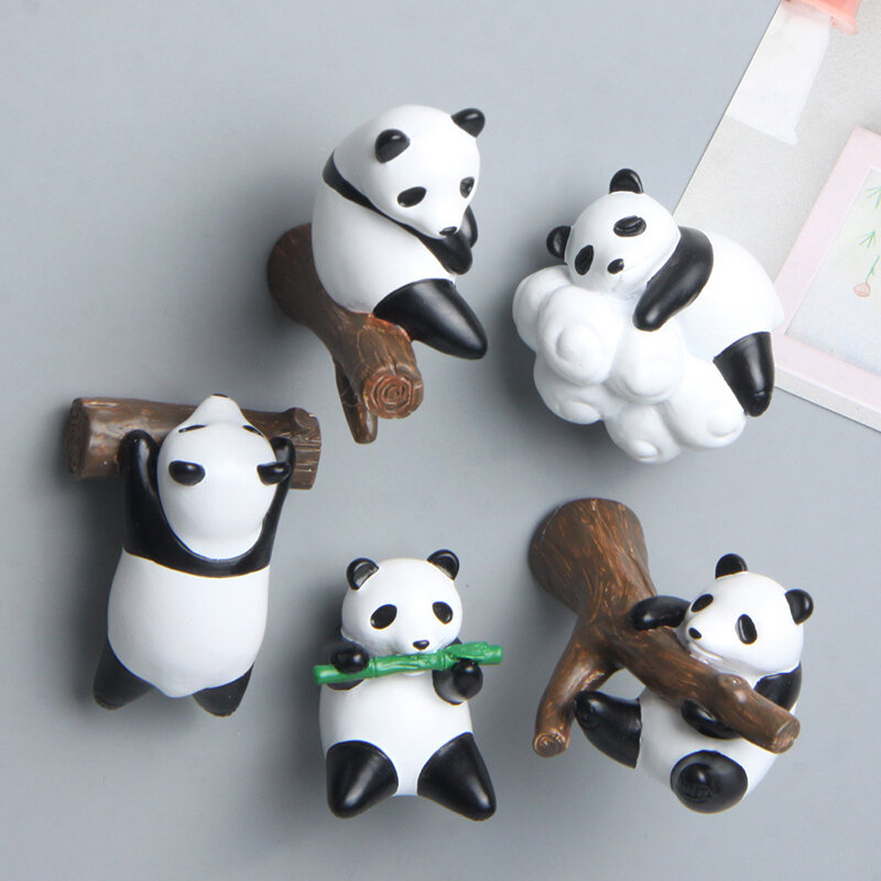 1 buah mainan figur Panda plastik lucu untuk hadiah mainan anak-anak dekorasi lanskap rumah boneka