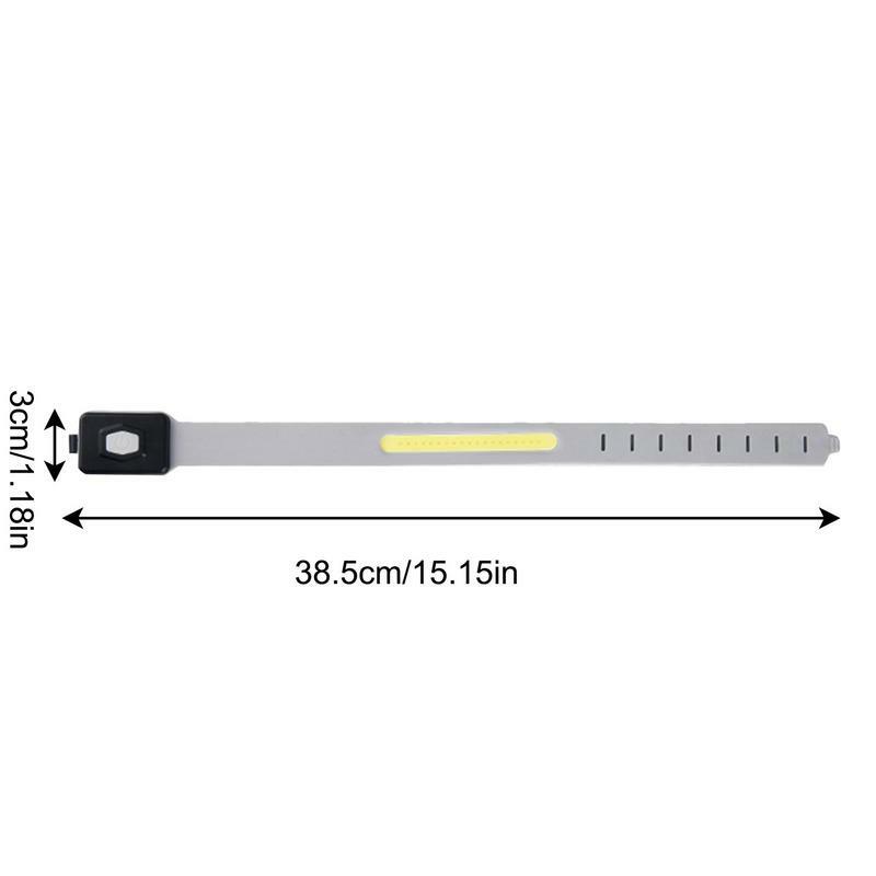 Fascia da braccio da corsa notturna luce a LED per Sport all'aria aperta luce lampeggiante ricaricabile USB cintura sicura avvertimento gamba del braccio braccialetti luminosi a Led
