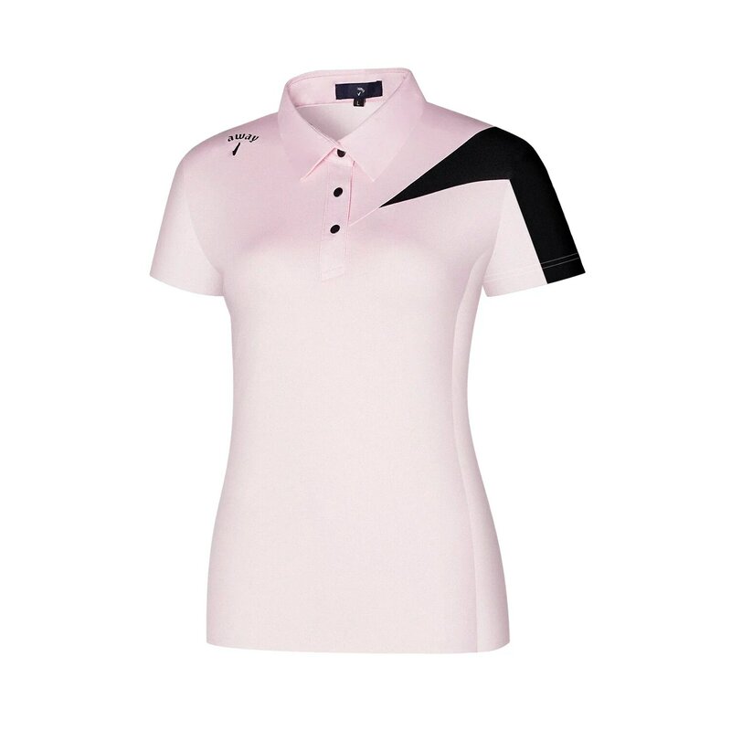 Ropa de golf para mujer, manga corta, ajustada y transpirable, Verano