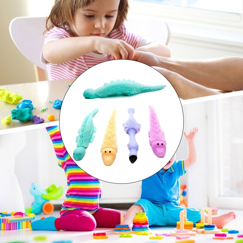 Figura de Animal de juguete para niños, escalador de pared de 24cm, Eyector, juguete pegajoso, autítico