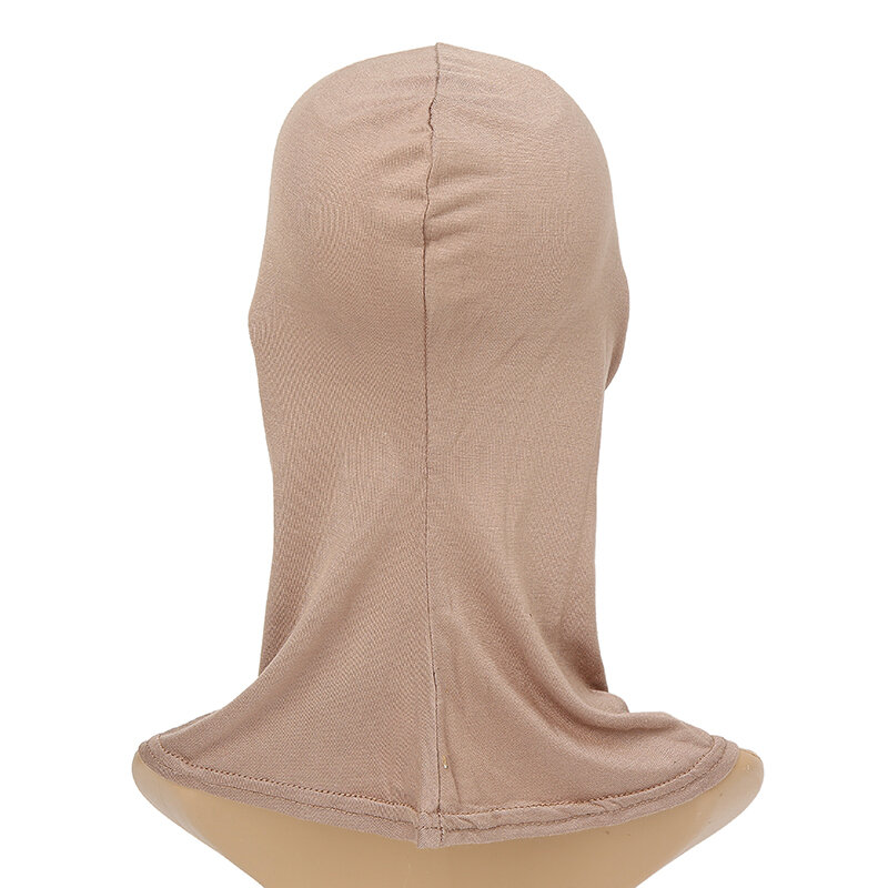 غطاء كامل عمامة قطن إسلامي وشاح نسائي إسلامي ، قبعة حجاب داخلية ، وشاح رأس ، شال طويل ، رأس ملفوف للرقبة ، قبعة