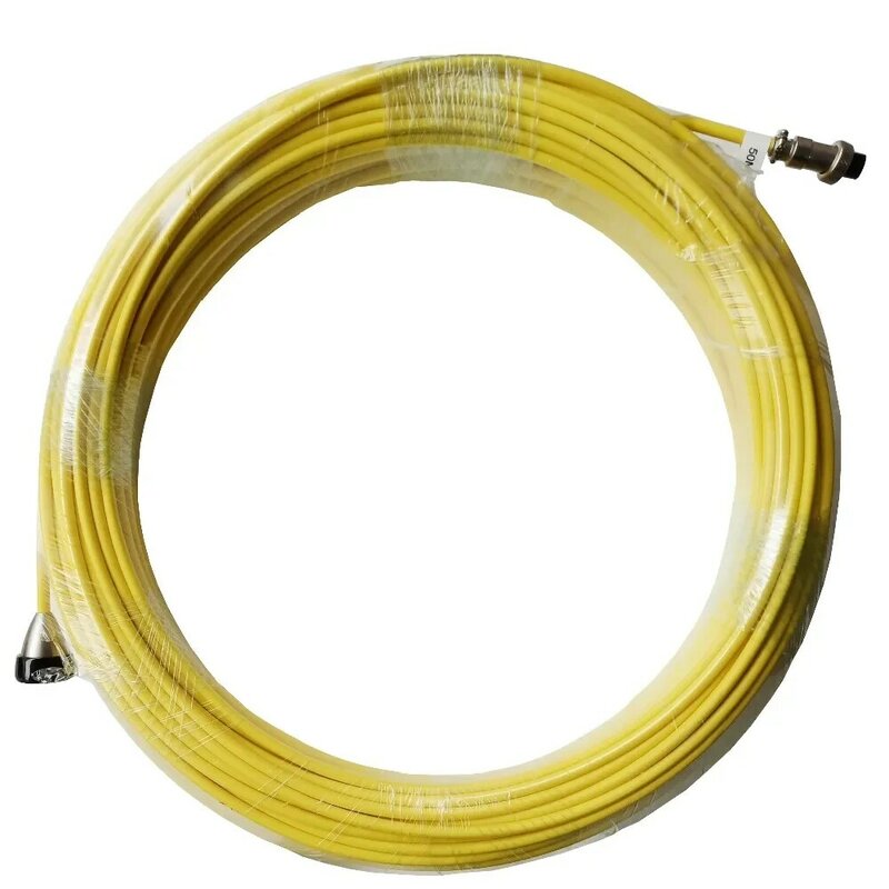 Endoscopio de inspección de tuberías, Cable de fibra de vidrio de detección especial, Cable suave, amarillo, para serie WP70, WP90, WP9600
