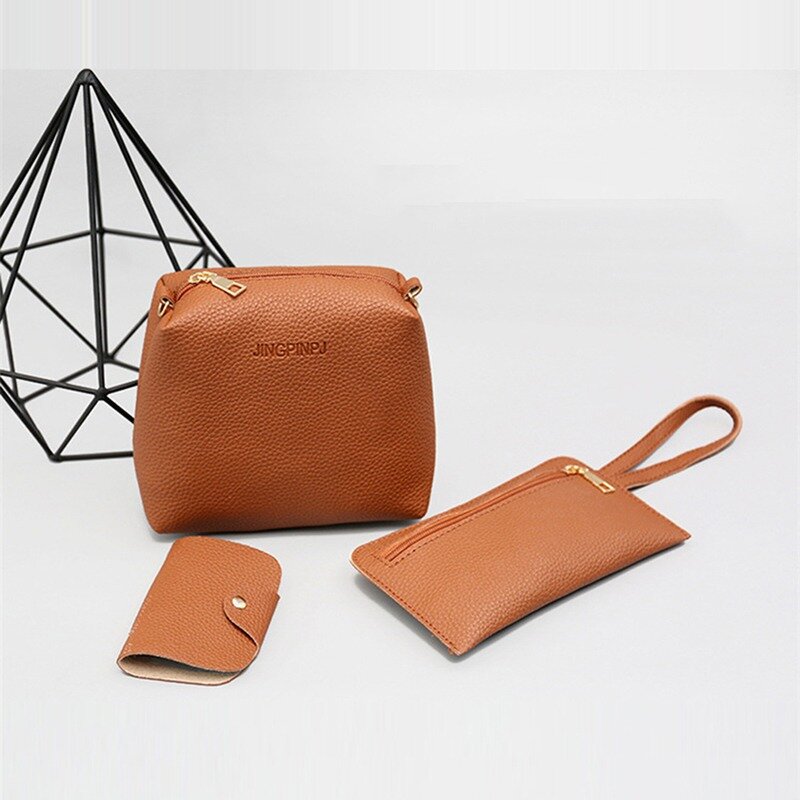 Bolso de hombro de cuatro piezas para mujer, conjunto de bolso de mensajero, cartera, bolso femenino, bolso de mensajero de lujo para niñas, nueva moda