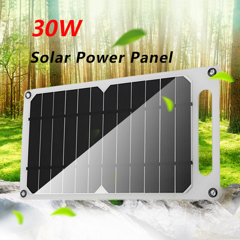 Panel Solar portátil para teléfono móvil, fuente de alimentación de 6,8 V para coche, yate, RV, 30W, venta directa de fábrica, nuevo