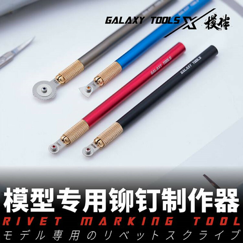 Galaxry T09b01 Hoek/Klinknagel Maker Markering Gereedschap En Mes Met Handvat Model Bouwgereedschap Voor Gundam Militair Model Diy Tool