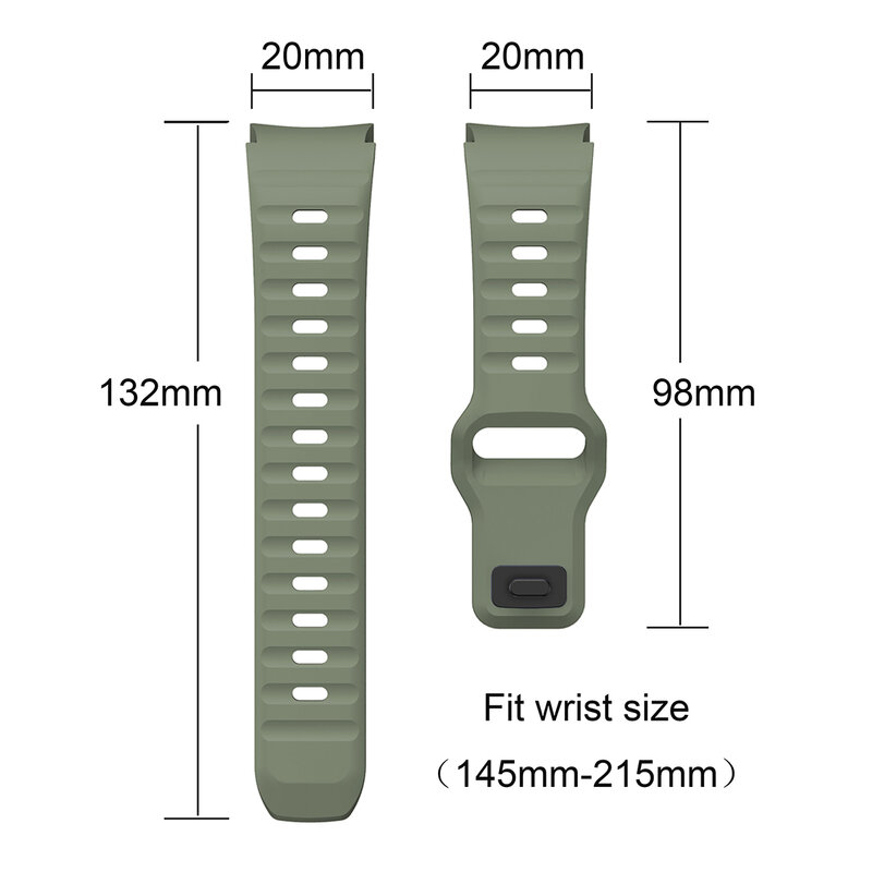 Silicone Strap for Samsung Galaxy Watch 6 Classic 47mm 43mm/4 classic 46mm 42mm Bracelet Galaxy Watch 5/5pro 45mm/4/6 40mm 44mm