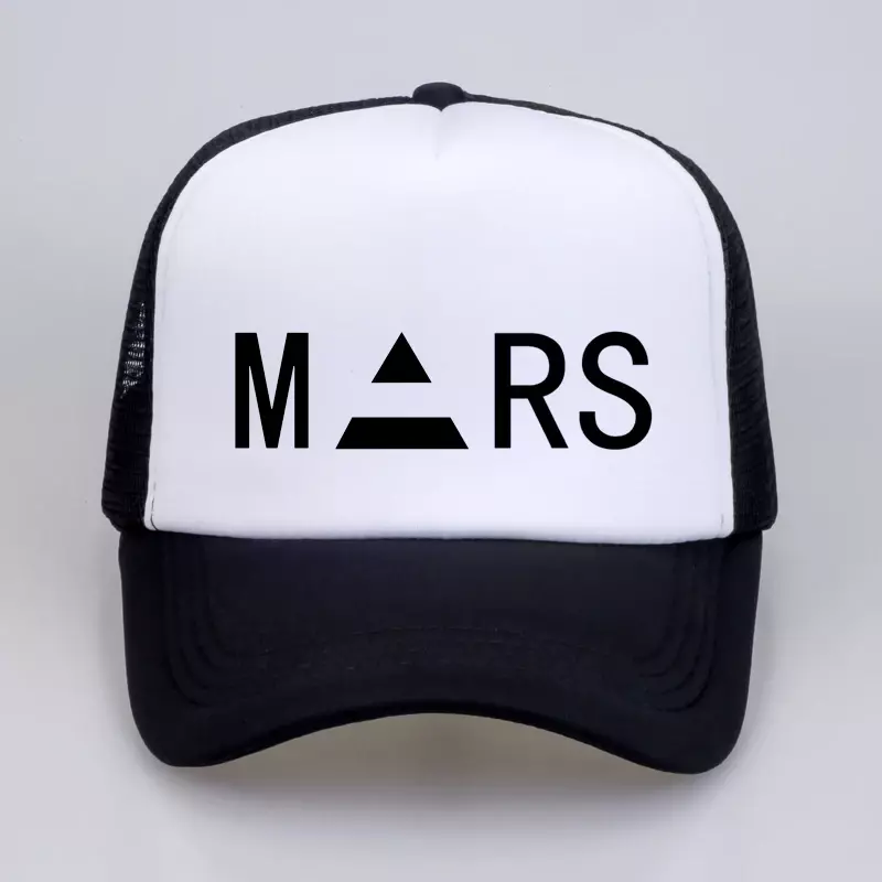 Летняя кепка для грузовика, новинка, бейсболка с принтом 30-секундного до Марса, Модная хлопковая кепка для фанатов рок-группы, мужская и женская бейсболка с сеткой, Кепка для папы