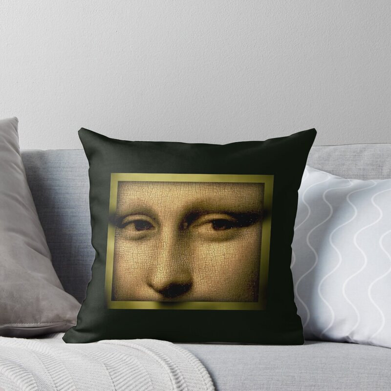 Fundas de almohada decorativas para sofá, cobertor de almohada con diseño de Mona Lisa, el secreto de Mona Lisa, el surrealismo simbólico