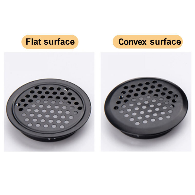 Round cabinet Air duct Vent Steel Louver Mesh Hole plug decoration cover Wardrobe grille ventilation systems Diameter 19-53mm