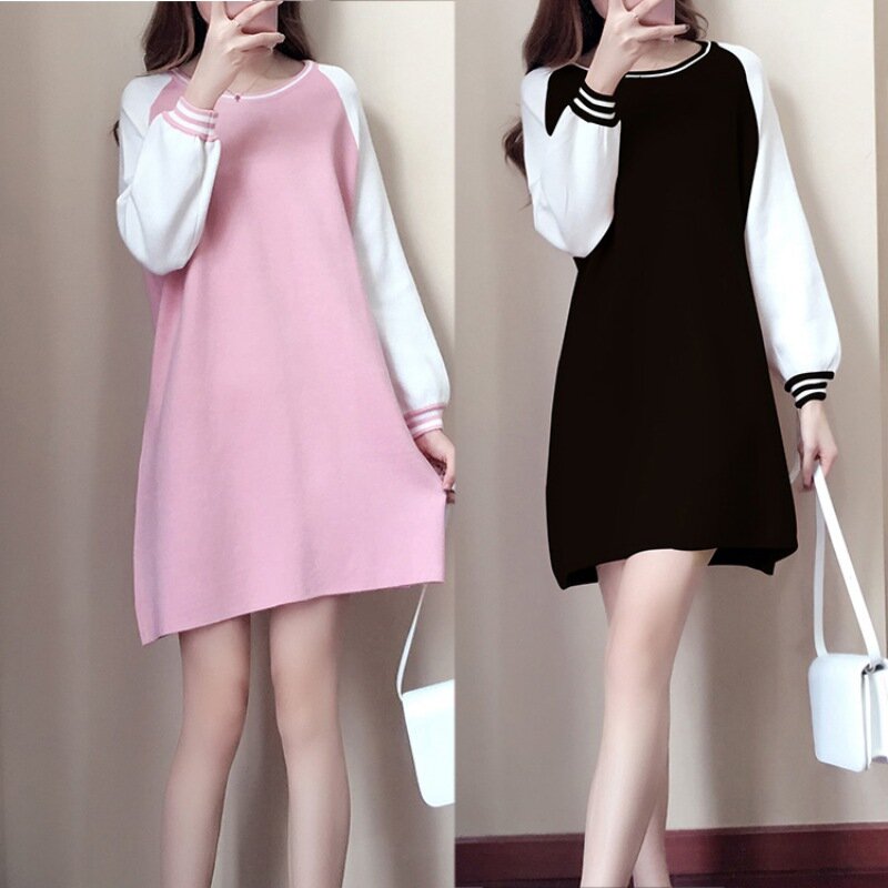 Long Sleeve Dress Aesthetic Clothes Korean Fashion Casual Harajuku Dresses for Women