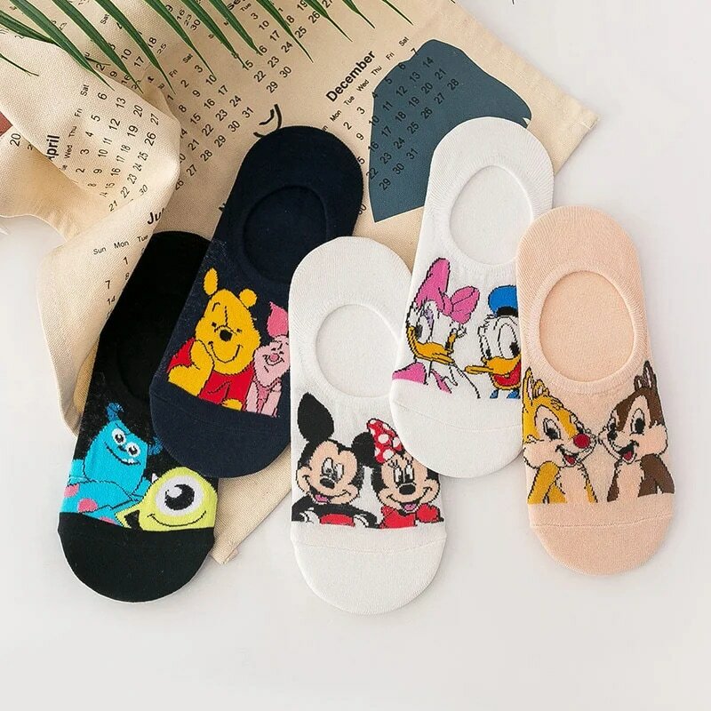 Summer Casual Cute Women Socks Animal Cartoon Mouse Duck Socks Cotton Funny Socks Size 35-40