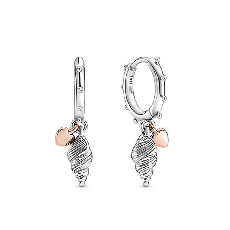 Boucles d'oreilles pendantes couleur argent pour femmes, bijoux asymétriques en forme de cœur, mignon, cadeau pour petite amie, nouvelle collection 2022