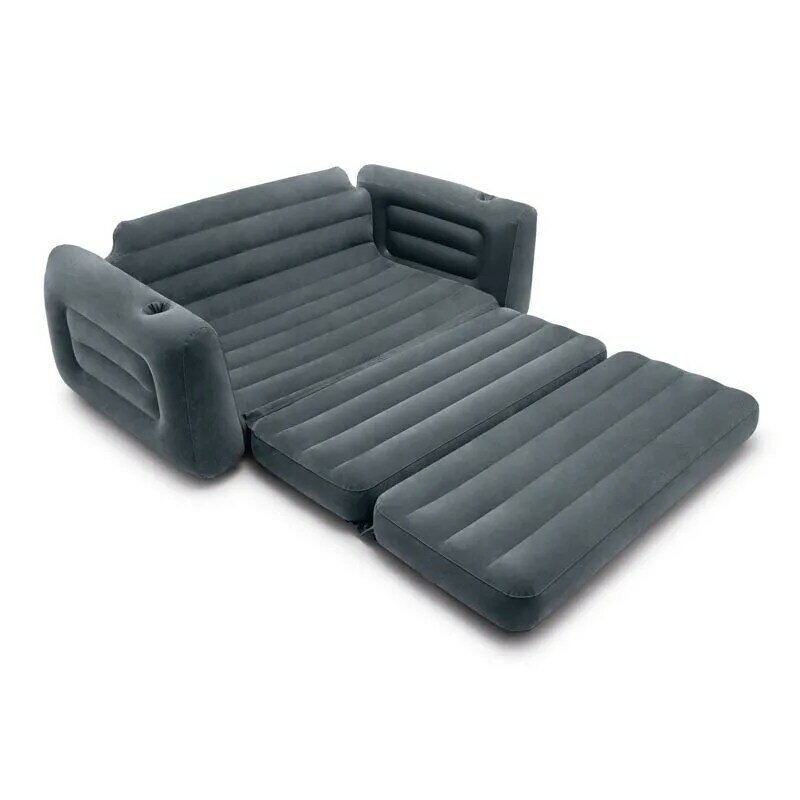 Canapé gonflable deux en un, matelas d'air, chaise longue d'extérieur, lit de jour, minimalisme moderne, fauteuil paresseux de camping, lit encastrable
