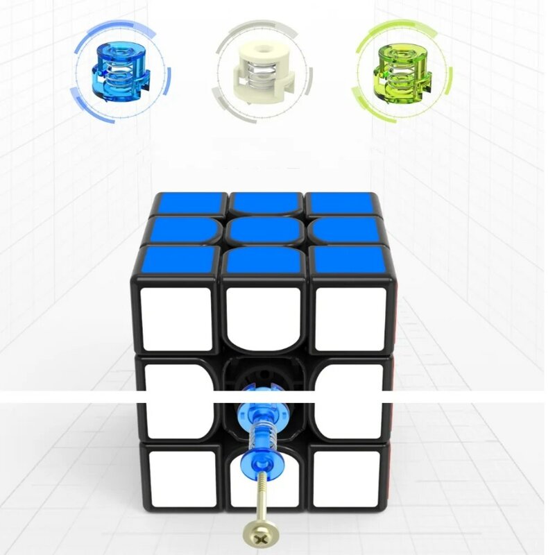 Yj MGC 3x3x3 Magic Cube Magnetic 3x3 Professional Speed Cubes Black Core Puzzle Toys adulti Professional Cube Game