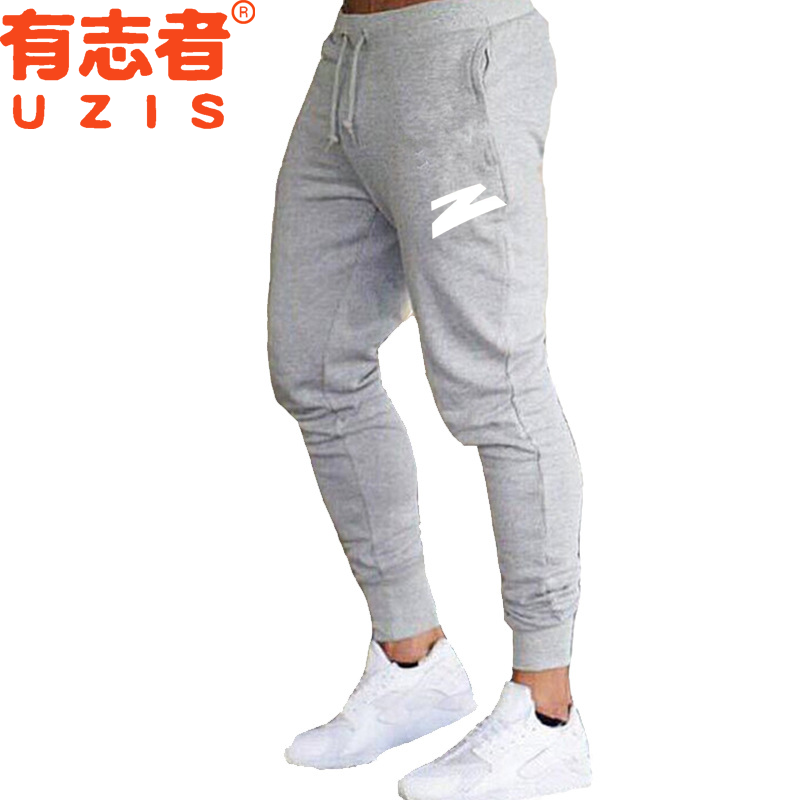 UZIS celana olahraga tali serut pria, celana tipis latihan lari Gym kebugaran olahraga pakaian jalan kasual musim panas