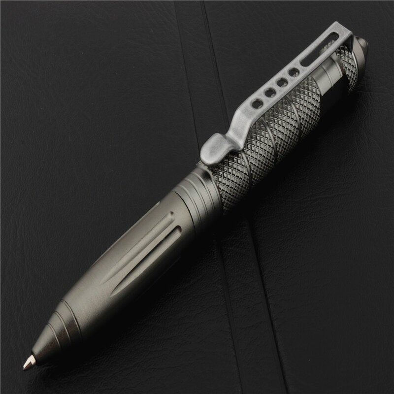 Wysokiej wysokiej jakości aluminium antypoślizgowy samoobrony kulkowe długopisy wielofunkcyjna długopis taktyczny akcesoria biurowe przybory szkolne