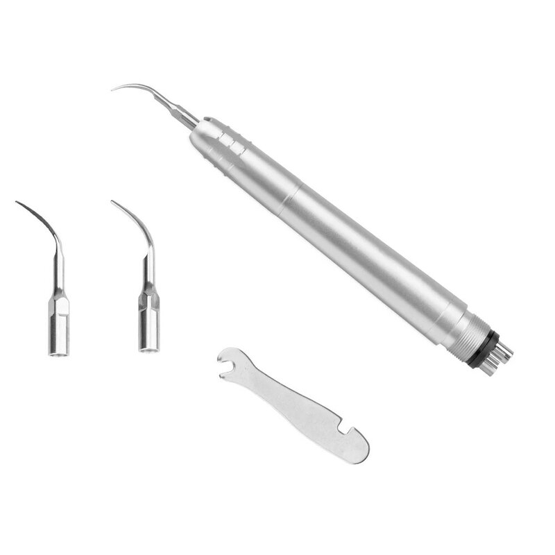 Dental Ultrasonic Air Scaler with 3 Tips Teeth Cleaning 2/4 Holes Handpiece Whiten Teeth Cleaner