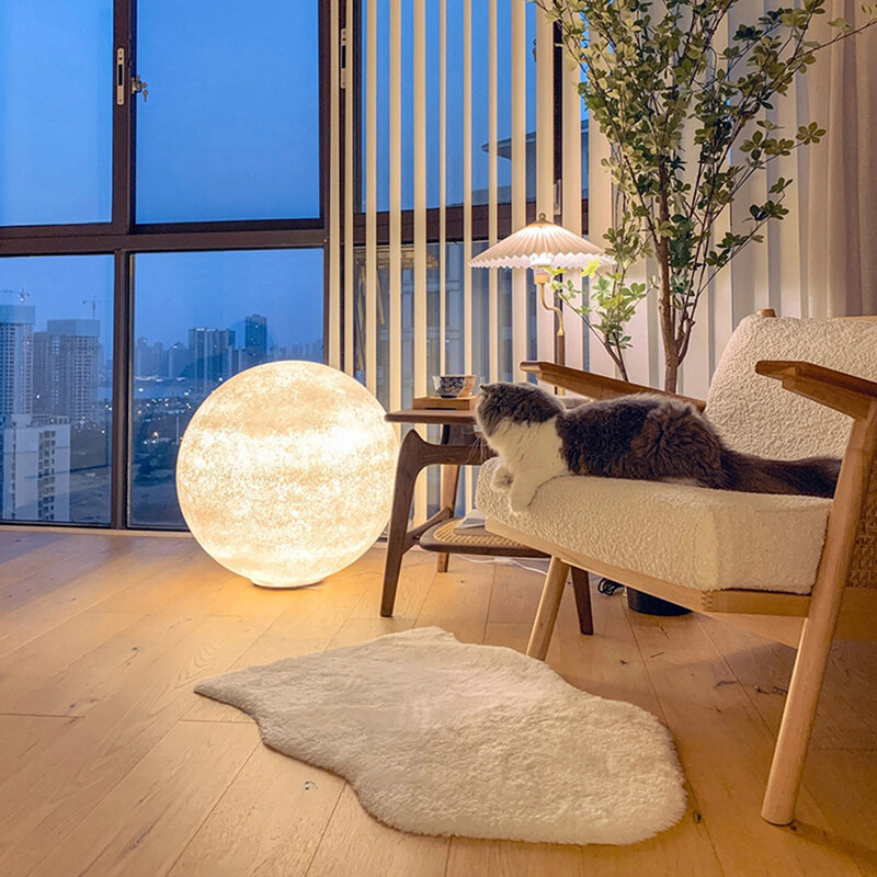 Pop arte criativa presente 3d impressão lunar luzes da noite para casa decoração suave
