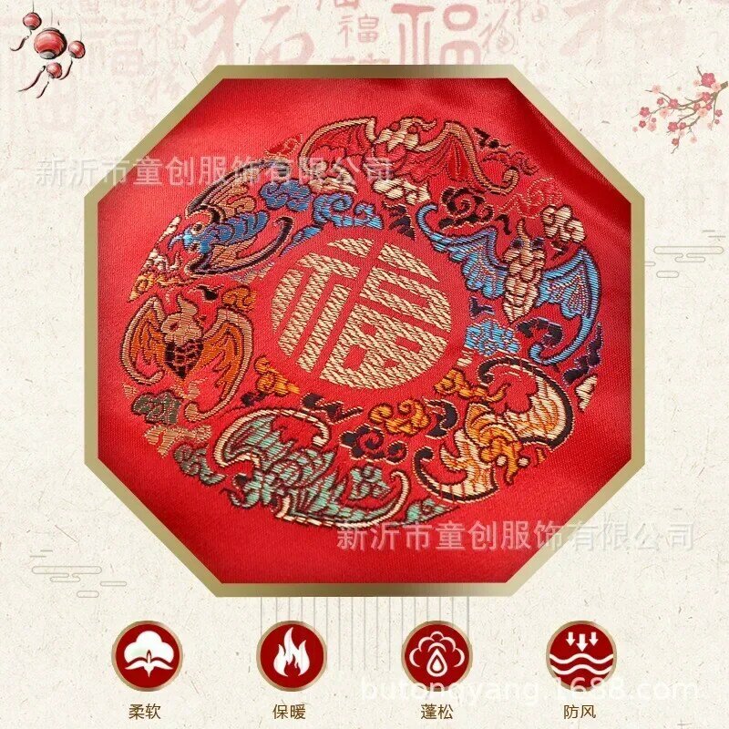 Disfraz de Año Nuevo Chino Kawaii para bebé, traje Tang para recién nacido, regalo tradicional para niño y niña, conjunto de disfraz de Año Nuevo, Kung Fu Hanfu, 2024