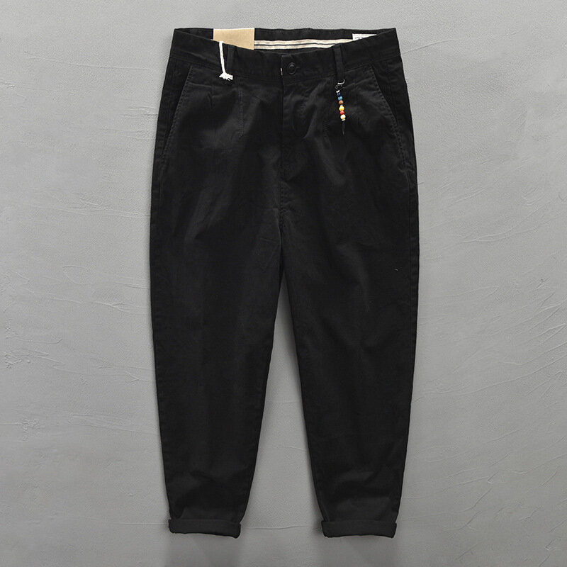 Pantalones de trabajo informales para hombre, Color sólido, Z301, otoño e invierno, nuevo