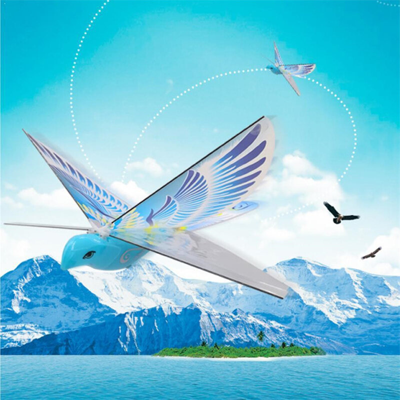 Mini jouet d'oiseau volant télécommandé, oiseau RC électronique, 2.4GHz, 235x275x70mm, résistant à 360
