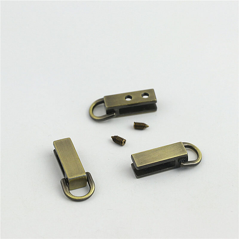 6Pcs 7X26mm Strap Side Clip Hook Metal Connecting Ring Buckle Tassel Clips Screw Pendant Clasp Bag Webbing Bell Buckles