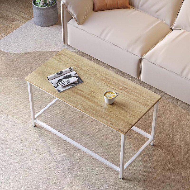 โต๊ะกาแฟสี่เหลี่ยมเล็กๆโต๊ะกลางดีไซน์เรียบง่ายเรียบง่ายทันสมัยสำหรับพื้นที่ขนาดเล็กโต๊ะกาแฟ