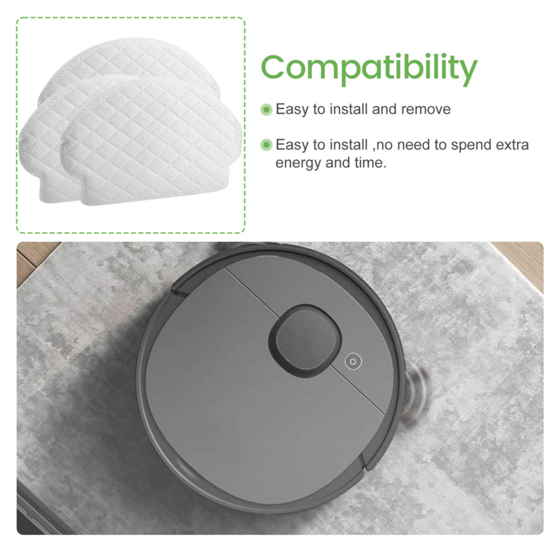 50 Pack Disposable Mopping Pads Compatible for Ecovacs Deebot OZMO N7 / T5 / OZMO 920 / OZMO 950 Robot Vacuum Cleaner
