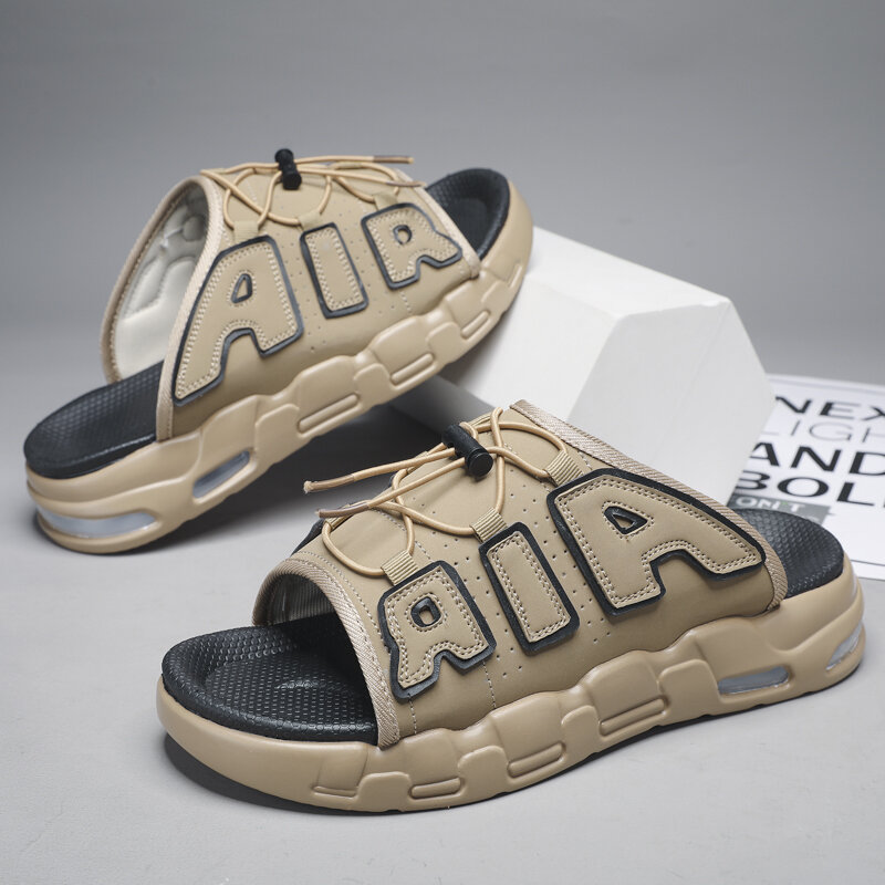 Men's Summer Sandals Outdoor Thick Sole Versatile Beach Anti Slip Shoes 2024New Men's Brand Designer Fashion Slippers Size 39-46